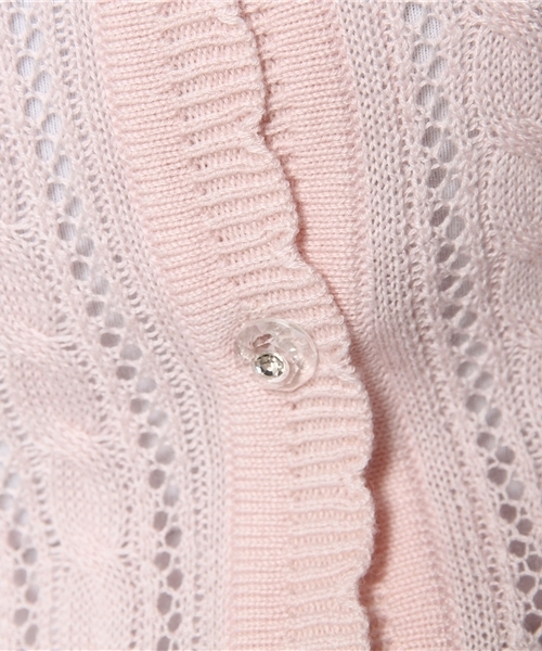 INGNI(イング)の「パターンメッシュカーディガン-2014SS-(カーディガン/ボレロ・レディース・オフホワイト/サックスブルー/ネイビー/イエロー/ピンク/ラベンダー/レッド・MEDIUM)」の21枚目の写真