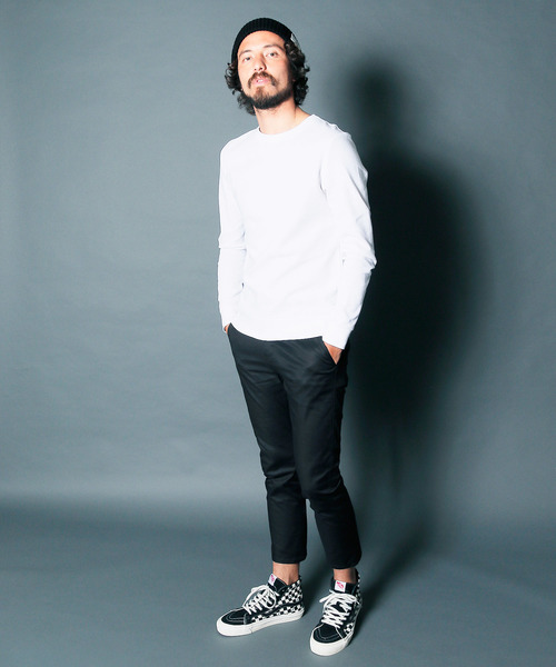 Magine(マージン)の「【Magine】CTN STRETCH SERGE CROPPED TAPERED PANTS : コットンストレッチ サージ クロップドパンツ(その他パンツ・メンズ・ブラック/ベージュ/ネイビー/オリーブ・44/46/48)」の7枚目の写真