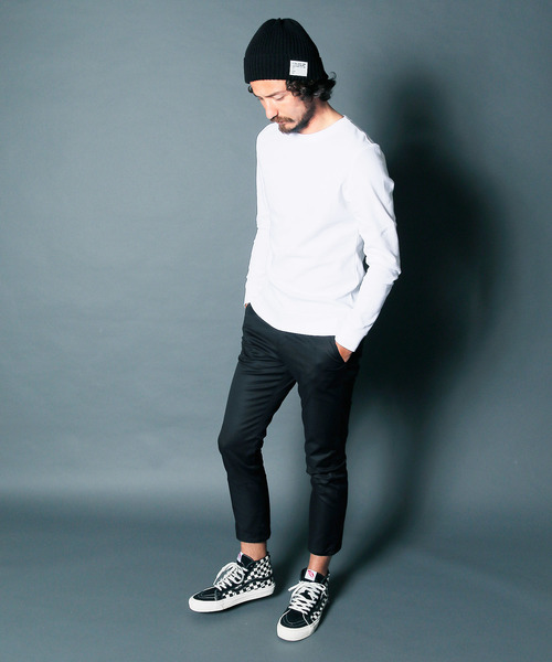Magine(マージン)の「【Magine】CTN STRETCH SERGE CROPPED TAPERED PANTS : コットンストレッチ サージ クロップドパンツ(その他パンツ・メンズ・ブラック/ベージュ/ネイビー/オリーブ・44/46/48)」の8枚目の写真