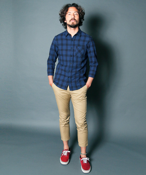 Magine(マージン)の「【Magine】CTN STRETCH SERGE CROPPED TAPERED PANTS : コットンストレッチ サージ クロップドパンツ(その他パンツ・メンズ・ブラック/ベージュ/ネイビー/オリーブ・44/46/48)」の11枚目の写真