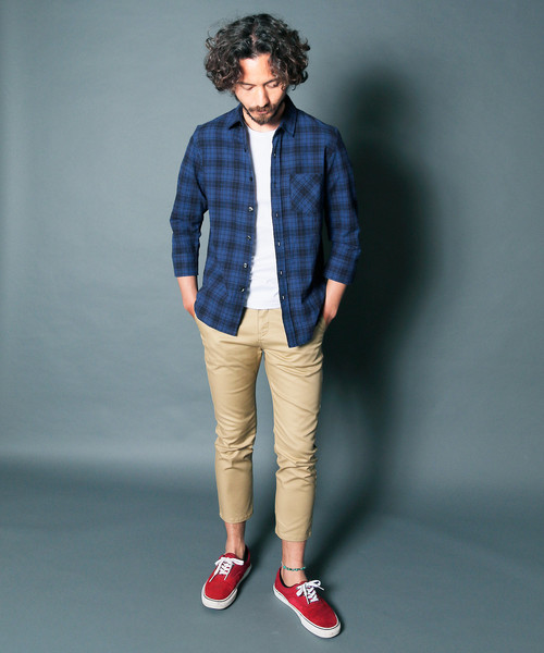 Magine(マージン)の「【Magine】CTN STRETCH SERGE CROPPED TAPERED PANTS : コットンストレッチ サージ クロップドパンツ(その他パンツ・メンズ・ブラック/ベージュ/ネイビー/オリーブ・44/46/48)」の13枚目の写真