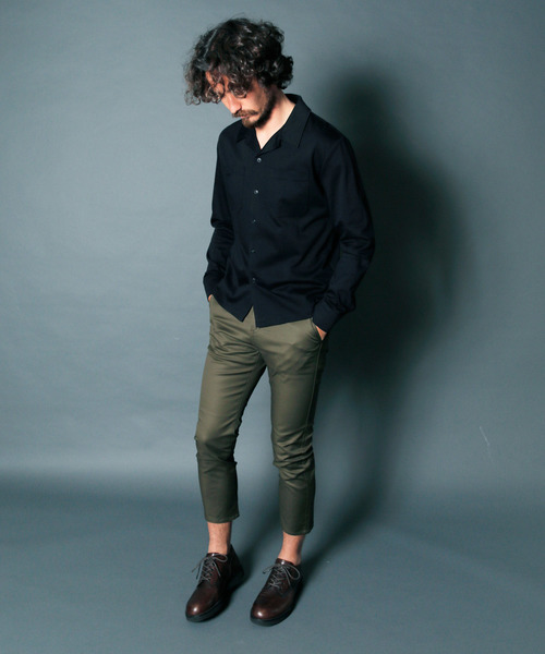Magine(マージン)の「【Magine】CTN STRETCH SERGE CROPPED TAPERED PANTS : コットンストレッチ サージ クロップドパンツ(その他パンツ・メンズ・ブラック/ベージュ/ネイビー/オリーブ・44/46/48)」の17枚目の写真