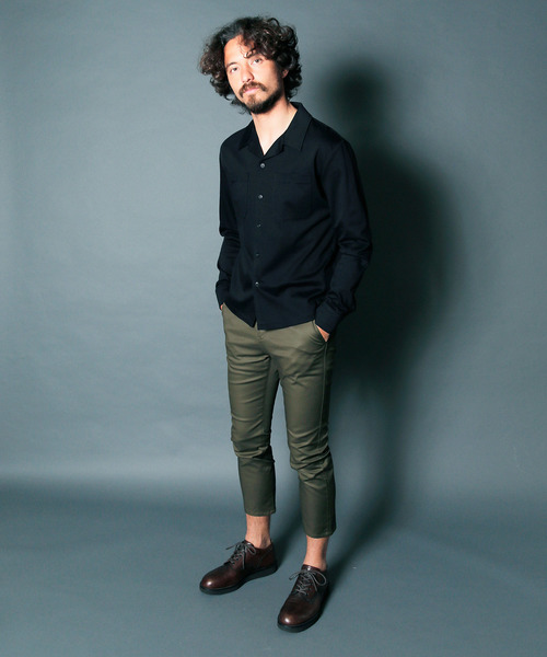 Magine(マージン)の「【Magine】CTN STRETCH SERGE CROPPED TAPERED PANTS : コットンストレッチ サージ クロップドパンツ(その他パンツ・メンズ・ブラック/ベージュ/ネイビー/オリーブ・44/46/48)」の18枚目の写真