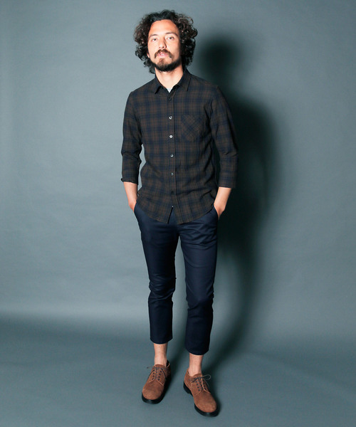 Magine(マージン)の「【Magine】CTN STRETCH SERGE CROPPED TAPERED PANTS : コットンストレッチ サージ クロップドパンツ(その他パンツ・メンズ・ブラック/ベージュ/ネイビー/オリーブ・44/46/48)」の22枚目の写真
