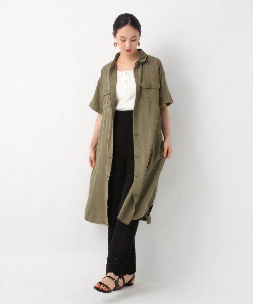 GLOBAL WORK（グローバルワーク）の「スナップボタンタンク/839930（タンクトップ・レディース・ホワイト/ブラック/ブラウン/オフホワイト・MEDIUM/LARGE）」の10枚目の写真