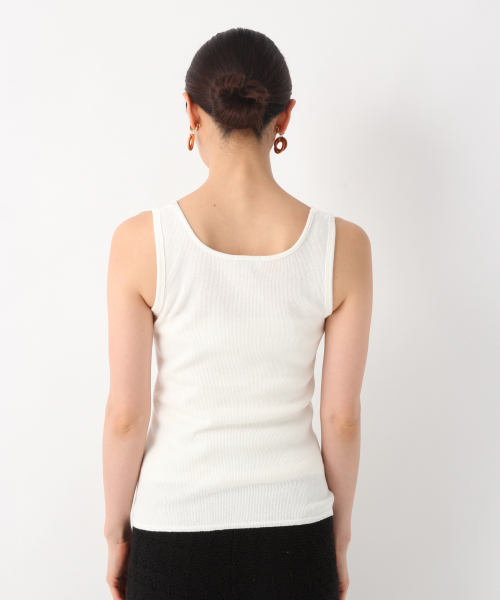 GLOBAL WORK（グローバルワーク）の「スナップボタンタンク/839930（タンクトップ・レディース・ホワイト/ブラック/ブラウン/オフホワイト・MEDIUM/LARGE）」の15枚目の写真