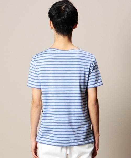 BEAUTY&YOUTH UNITED ARROWS（ビューティーアンドユースユナイテッドアローズ）の「＜ORCIVAL＞ BORDER SHORT/SLEEVE/カットソー §◆（Tシャツ/カットソー・メンズ・グレー/レッド/ケリー/ライトブルー/ロイヤルブルー/その他1・4/5/3）」の12枚目の写真