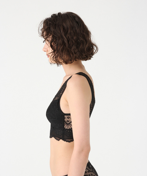 bijorie（ビジュリィ）の「【新色入荷！】バタフライレース／Vバックブラレット（ブラジャー・レディース・ホワイト/ブラック/ブラウン/オリーブ/ブルー・M/L）」の9枚目の写真