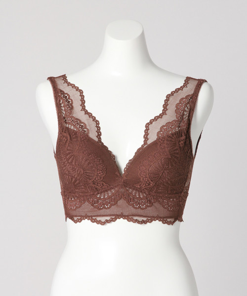 bijorie（ビジュリィ）の「【新色入荷！】バタフライレース／Vバックブラレット（ブラジャー・レディース・ホワイト/ブラック/ブラウン/オリーブ/ブルー・M/L）」の21枚目の写真