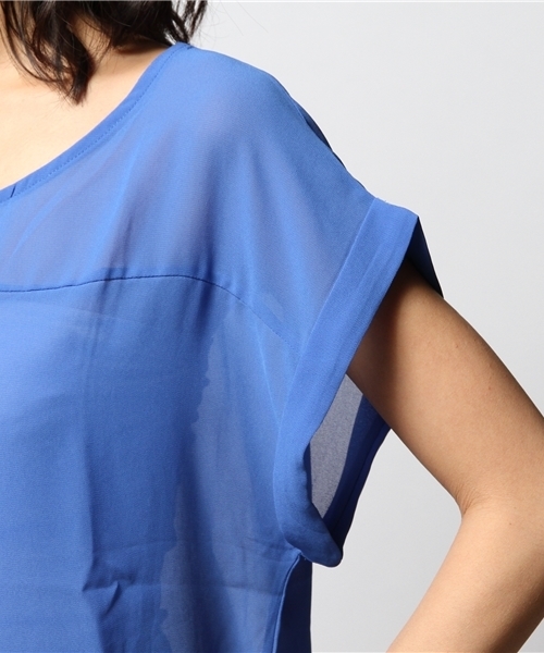 ROSE BUD（ローズバッド）の「LBL-14149 SEETHROUGH-T（シャツ/ブラウス・レディース・ホワイト/イエロー/ミント/ブルー/ブラック・ONE SIZE）」の10枚目の写真