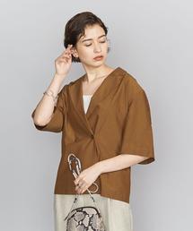 BEAUTY&YOUTH UNITED ARROWS | BY ローン5分袖ダブルシャツジャケットо(シャツ/ブラウス)