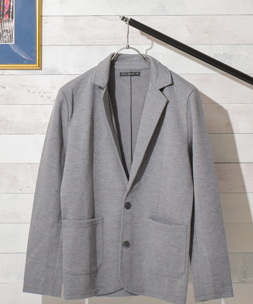 Bling Leads（ブリングリーズ）の「【Bl】カルゼダンボールジャケット（テーラードジャケット・メンズ・ブラック/ネイビー/杢グレー/チャコールグレー・MEDIUM/LARGE/X-LARGE）」の9枚目の写真