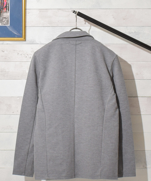 Bling Leads（ブリングリーズ）の「【Bl】カルゼダンボールジャケット（テーラードジャケット・メンズ・ブラック/ネイビー/杢グレー/チャコールグレー・MEDIUM/LARGE/X-LARGE）」の7枚目の写真