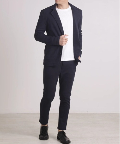 Bling Leads（ブリングリーズ）の「【Bl】カルゼダンボールジャケット（テーラードジャケット・メンズ・ブラック/ネイビー/杢グレー/チャコールグレー・MEDIUM/LARGE/X-LARGE）」の16枚目の写真