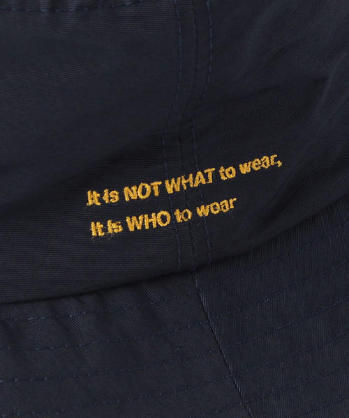 BEAUTY&YOUTH UNITED ARROWS（ビューティーアンドユースユナイテッドアローズ）の「BY ロゴ バケットハット（ハット・メンズ・ブラック/ネイビー・FREE）」の3枚目の写真