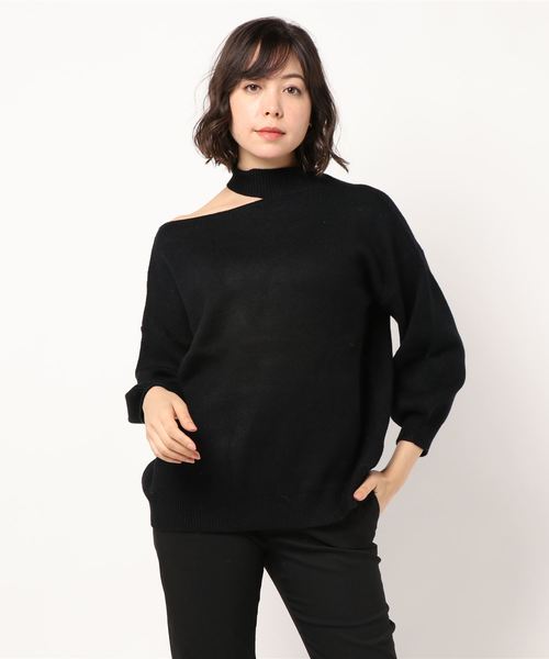 SpRay（スプレイ）の「肩あきニット（ニット/セーター・レディース・ブラック/ベージュ/ブラウン/グレー・FREE）」の21枚目の写真