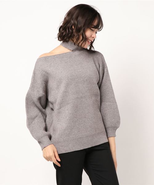 SpRay（スプレイ）の「肩あきニット（ニット/セーター・レディース・ブラック/ベージュ/ブラウン/グレー・FREE）」の19枚目の写真