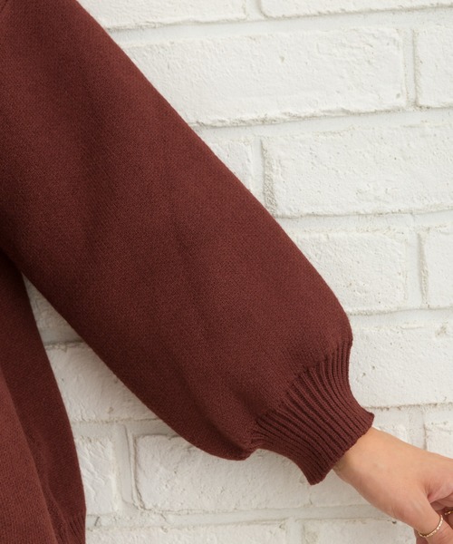 SpRay（スプレイ）の「肩あきニット（ニット/セーター・レディース・ブラック/ベージュ/ブラウン/グレー・FREE）」の17枚目の写真