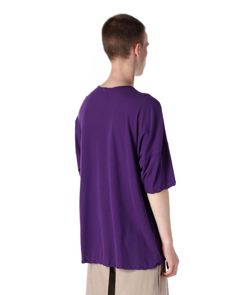 KAZUYUKI KUMAGAI ATTACHMENT(カズユキクマガイアタッチメント)の「40/-フレスカ天竺 クルーネックS/S(Tシャツ/カットソー・メンズ・ダークネイビー/ライトイエロー/ブラック/ホワイト/ライトパープル/パープル/グリーン・1/2/3)」の10枚目の写真