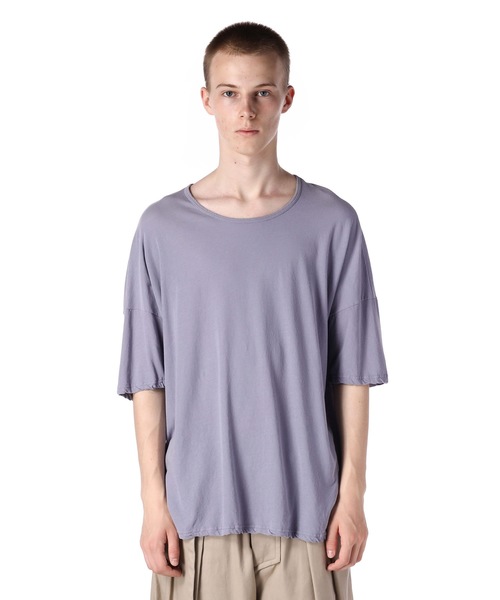 KAZUYUKI KUMAGAI ATTACHMENT(カズユキクマガイアタッチメント)の「40/-フレスカ天竺 クルーネックS/S(Tシャツ/カットソー・メンズ・ダークネイビー/ライトイエロー/ブラック/ホワイト/ライトパープル/パープル/グリーン・1/2/3)」の17枚目の写真