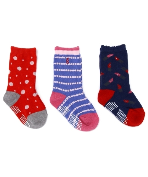 green label relaxing（グリーンレーベルリラクシング）の「【KIDS】14FW 3ピース ソックス1（ソックス/靴下・キッズ・その他2/その他1・13-15c/16-18c）」の2枚目の写真