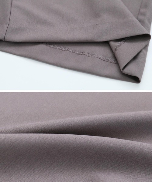 美シルエットタックワイドパンツ