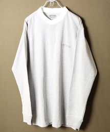 【OUTDOOR PRODUCTS】ヘビーウェイト ワンポイントブランドロゴ スタンドカラーロングTシャツカットソー