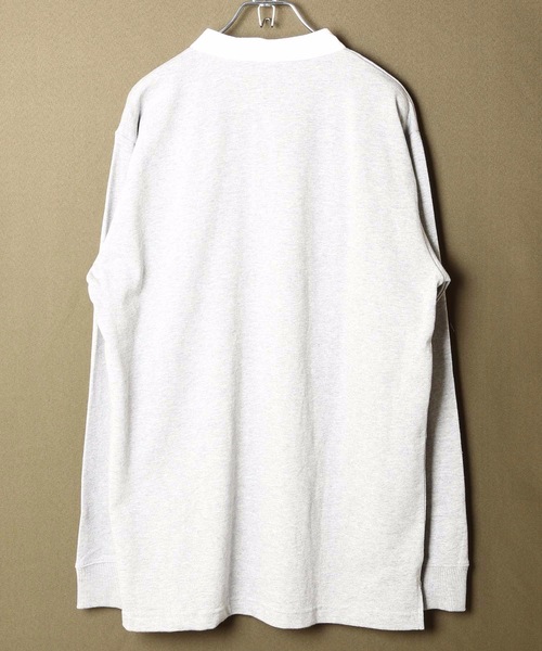 OUTDOOR PRODUCTS(アウトドアプロダクツ)の「【OUTDOOR PRODUCTS】ヘビーウェイト ワンポイントブランドロゴ スタンドカラーロングTシャツカットソー(Tシャツ/カットソー・メンズ・杢グレー/ブラック/ダークベージュ・SMALL/MEDIUM/LARGE/X-LARGE)」の10枚目の写真