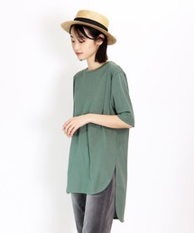 ∴【Allumer/アリュメール】クルーネック チュニック Compact Yarn Crewneck Tunic　8241221