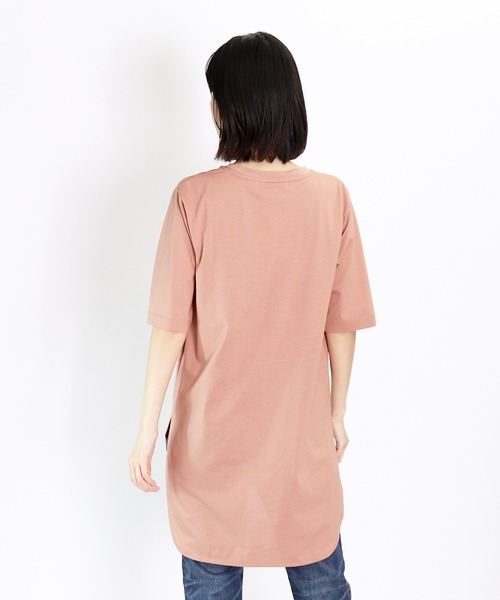 ALLUMER(アリュメール)の「∴【Allumer/アリュメール】クルーネック チュニック Compact Yarn Crewneck Tunic 8241221(チュニック・レディース・ブラック/ピンク/グリーン・FREE)」の5枚目の写真