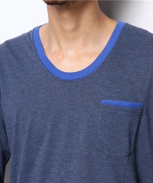 NANO universe（ナノユニバース）の「：ﾒﾗﾝｼﾞｶｯﾄ（Tシャツ/カットソー・メンズ・レッド/マスタード/グリーン/チャコール/ネイビー/グレー・40/46/42/44）」の10枚目の写真