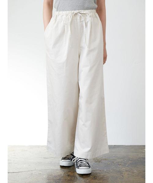 AMERICAN HOLIC（アメリカンホリック）の「綿ツイルドロストイージーパンツ＊（その他パンツ・レディース・アイボリー/カーキ/ネイビー・M/L）」の5枚目の写真