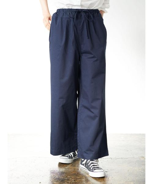 AMERICAN HOLIC（アメリカンホリック）の「綿ツイルドロストイージーパンツ＊（その他パンツ・レディース・アイボリー/カーキ/ネイビー・M/L）」の6枚目の写真