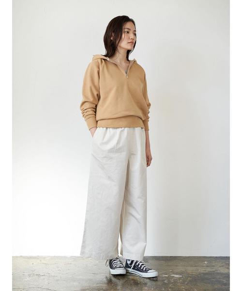 AMERICAN HOLIC（アメリカンホリック）の「綿ツイルドロストイージーパンツ＊（その他パンツ・レディース・アイボリー/カーキ/ネイビー・M/L）」の8枚目の写真