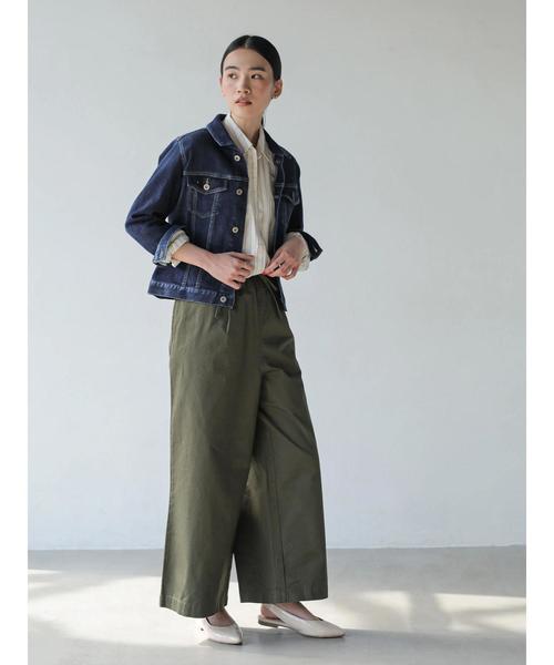 AMERICAN HOLIC（アメリカンホリック）の「綿ツイルドロストイージーパンツ＊（その他パンツ・レディース・アイボリー/カーキ/ネイビー・M/L）」の16枚目の写真