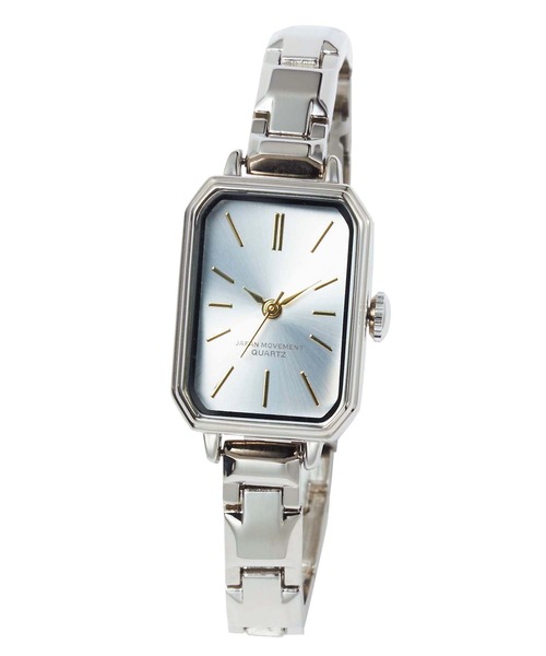 GeeRA(ジーラ)の「スクエアウォッチ(アナログ腕時計・レディース・シルバー/ゴールド・FREE)」の1枚目の写真