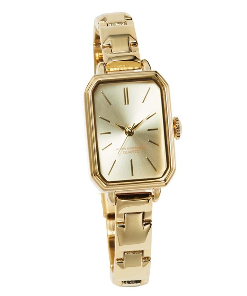 GeeRA(ジーラ)の「スクエアウォッチ(アナログ腕時計・レディース・シルバー/ゴールド・FREE)」の2枚目の写真