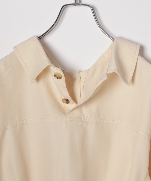GLOBAL WORK（グローバルワーク）の「【ジュニア】ベルトツキＣＰＯシャツ/863539（シャツ/ブラウス・キッズ・オフホワイト/カーキ・150cm/160cm）」の12枚目の写真