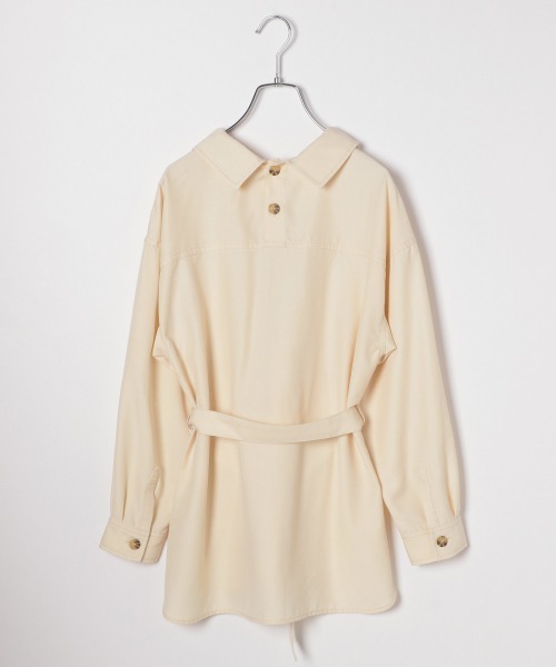 GLOBAL WORK（グローバルワーク）の「【ジュニア】ベルトツキＣＰＯシャツ/863539（シャツ/ブラウス・キッズ・オフホワイト/カーキ・150cm/160cm）」の3枚目の写真