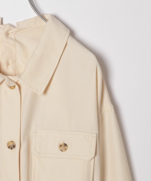 GLOBAL WORK（グローバルワーク）の「【ジュニア】ベルトツキＣＰＯシャツ/863539（シャツ/ブラウス・キッズ・オフホワイト/カーキ・150cm/160cm）」の5枚目の写真