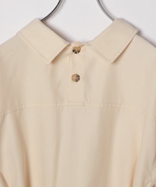 GLOBAL WORK（グローバルワーク）の「【ジュニア】ベルトツキＣＰＯシャツ/863539（シャツ/ブラウス・キッズ・オフホワイト/カーキ・150cm/160cm）」の11枚目の写真