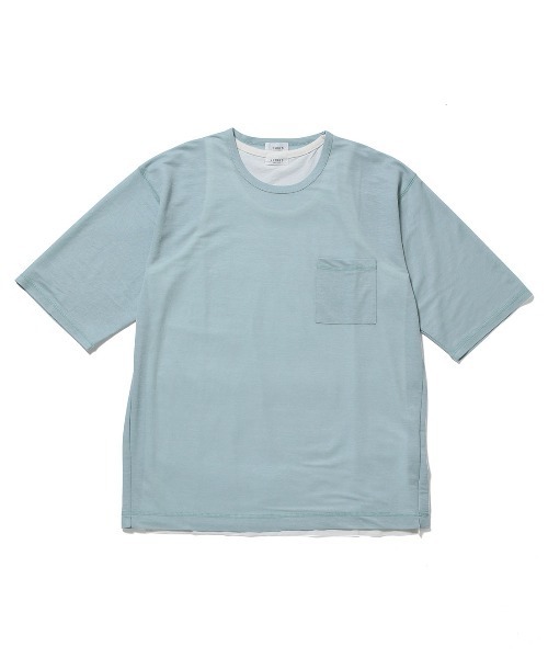 JUNRED（ジュンレッド）の「【タンクトップセットTシャツ】ライトマイクロカノコアンサンブルTシャツ（Tシャツ/カットソー・メンズ・ブラック/ベージュ/グリーン/ブルー・L/M/S）」の3枚目の写真