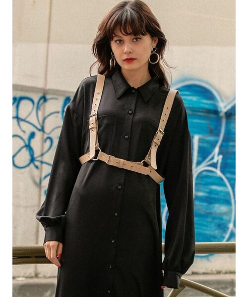 jouetie（ジュエティ）の「ジャンプリングハーネスベルト（ベルト・レディース・ブラック/クリア/ベージュ・FREE）」の4枚目の写真