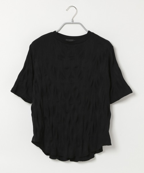 Heather（ヘザー）の「クリンクルリブカットプルオーバーショートスリーブ　887695（Tシャツ/カットソー・レディース・ライトベージュ/アイボリー/ブラック・FREE）」の14枚目の写真