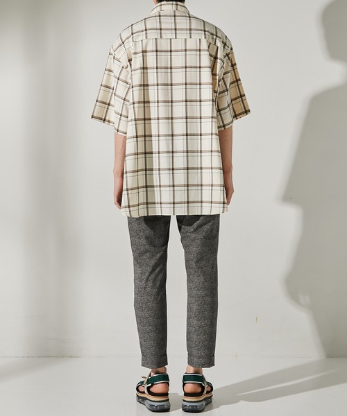 UNITED TOKYO（ユナイテッドトウキョウ）の「クラシックチェックSH/オーバーサイズ/CPOシャツ（シャツ/ブラウス・メンズ・アイボリー/グレー・1/2/3）」の17枚目の写真