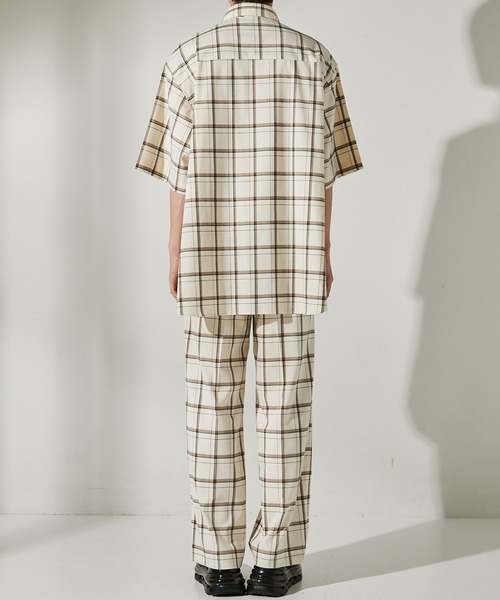 UNITED TOKYO（ユナイテッドトウキョウ）の「クラシックチェックSH/オーバーサイズ/CPOシャツ（シャツ/ブラウス・メンズ・アイボリー/グレー・1/2/3）」の7枚目の写真