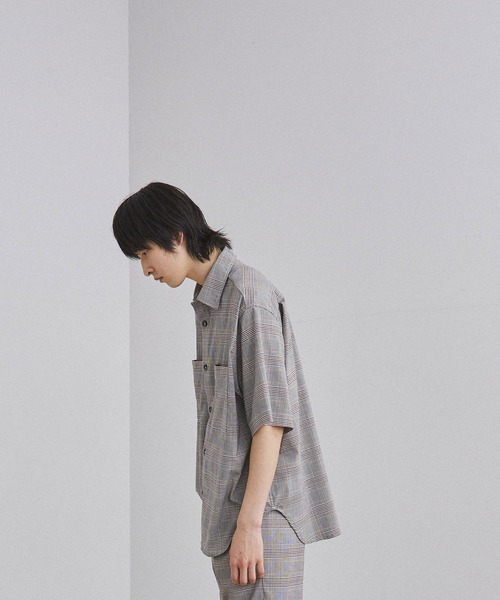 UNITED TOKYO（ユナイテッドトウキョウ）の「クラシックチェックSH/オーバーサイズ/CPOシャツ（シャツ/ブラウス・メンズ・アイボリー/グレー・1/2/3）」の4枚目の写真