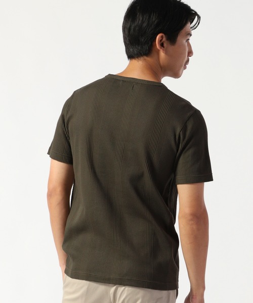 TETE HOMME(テットオム)の「ランダムワッフルシルケットTシャツ(Tシャツ/カットソー・メンズ・ブラック/ベージュ/カーキ・LARGE/MEDIUM/X-LARGE)」の13枚目の写真