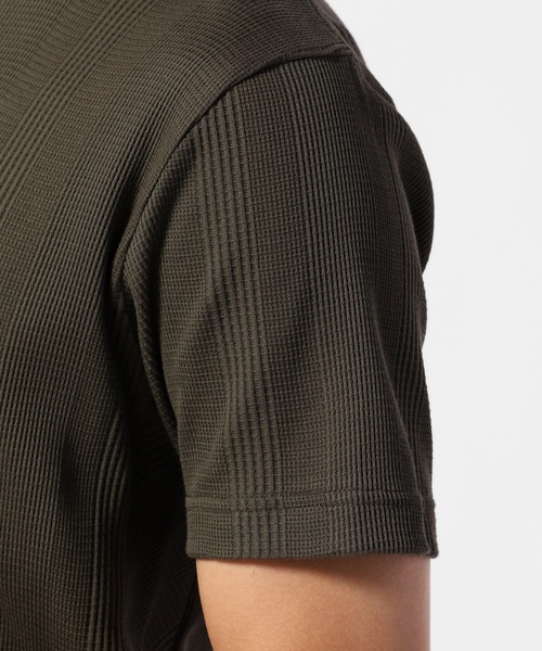 TETE HOMME(テットオム)の「ランダムワッフルシルケットTシャツ(Tシャツ/カットソー・メンズ・ブラック/ベージュ/カーキ・LARGE/MEDIUM/X-LARGE)」の9枚目の写真