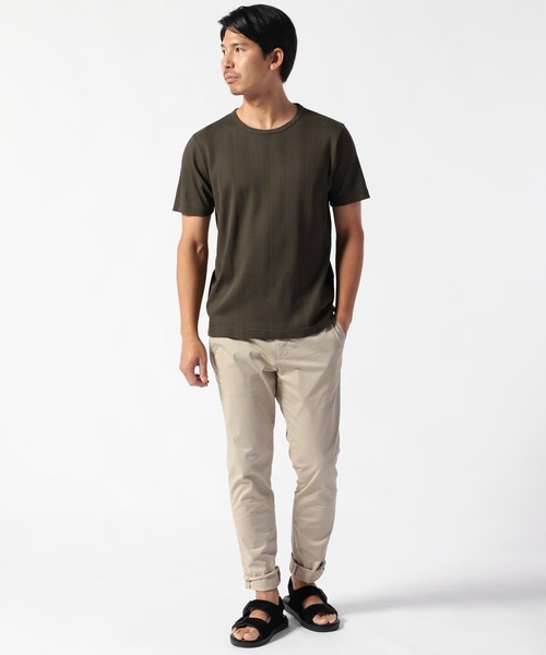 TETE HOMME(テットオム)の「ランダムワッフルシルケットTシャツ(Tシャツ/カットソー・メンズ・ブラック/ベージュ/カーキ・LARGE/MEDIUM/X-LARGE)」の11枚目の写真